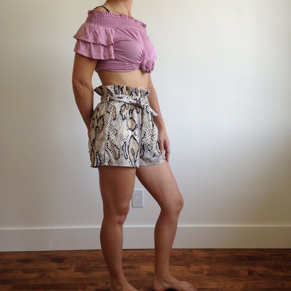 American Eagle - Dust Pink Off The Shoulder Top - Picture 8 of 15